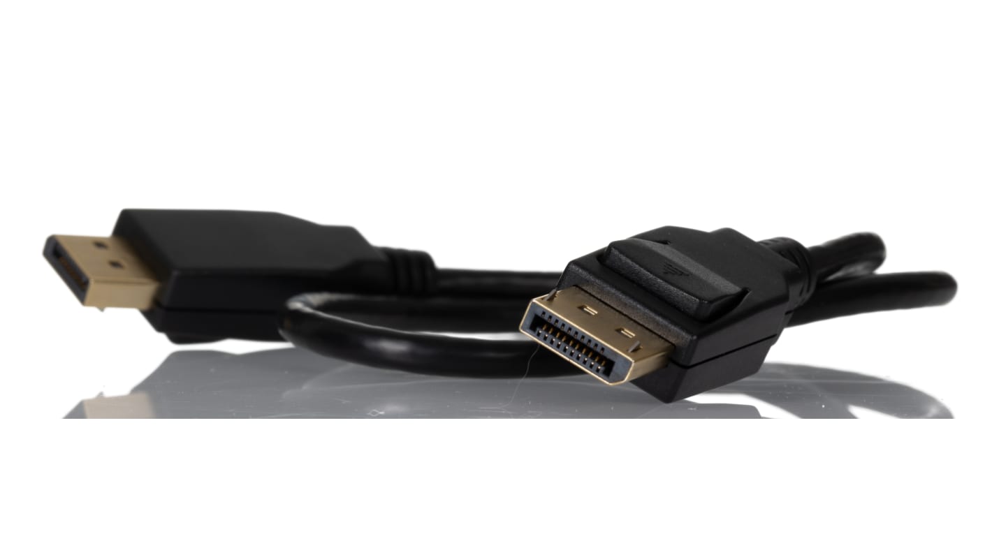 RS PRO Male DisplayPort to Male DisplayPort, PVC  Cable, 8K @ 60Hz