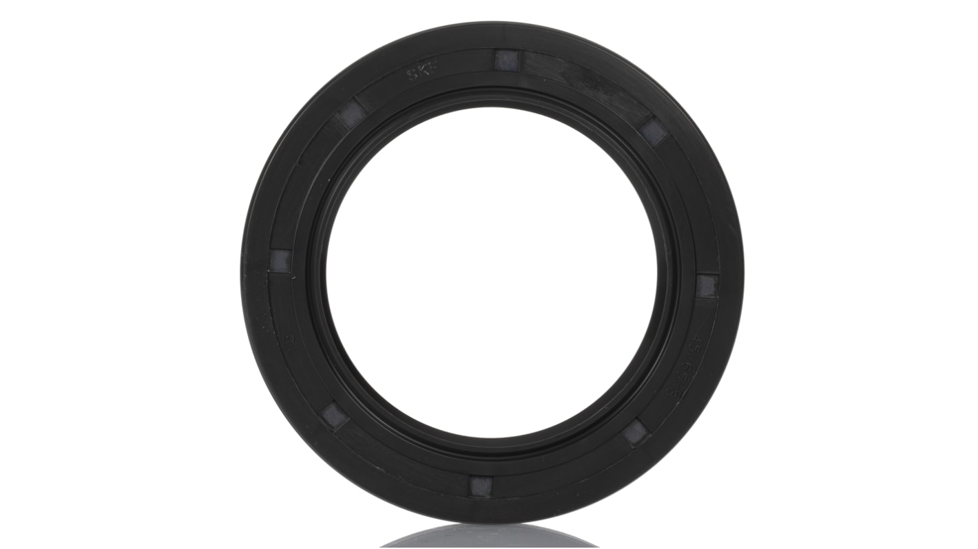 SKF Nitrile Rubber Seal, 45mm ID, 65mm OD, 8mm