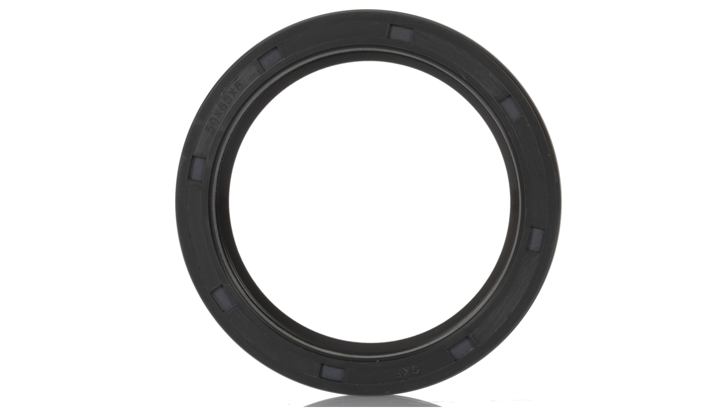 SKF Nitrile Rubber Seal, 50mm ID, 65mm OD, 8mm