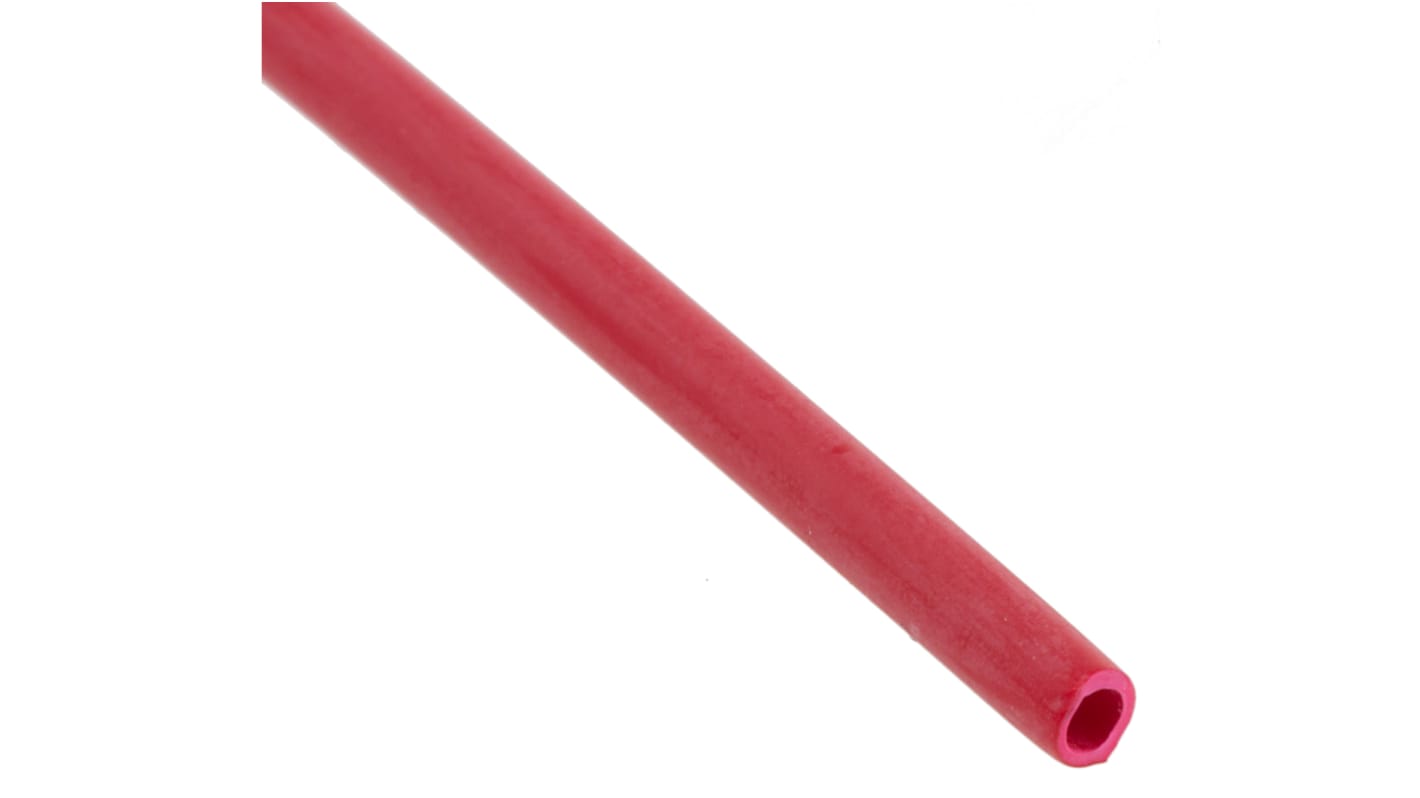 RS PRO Halogen Free Heat Shrink Tubing, Red 1.6mm Sleeve Dia. x 1.2m Length 2:1 Ratio