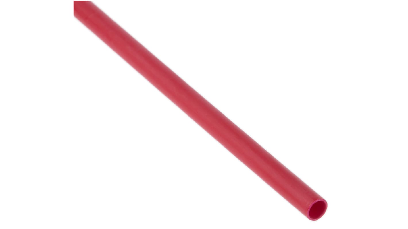 RS PRO Halogen Free Heat Shrink Tubing, Red 3.2mm Sleeve Dia. x 1.2m Length 2:1 Ratio