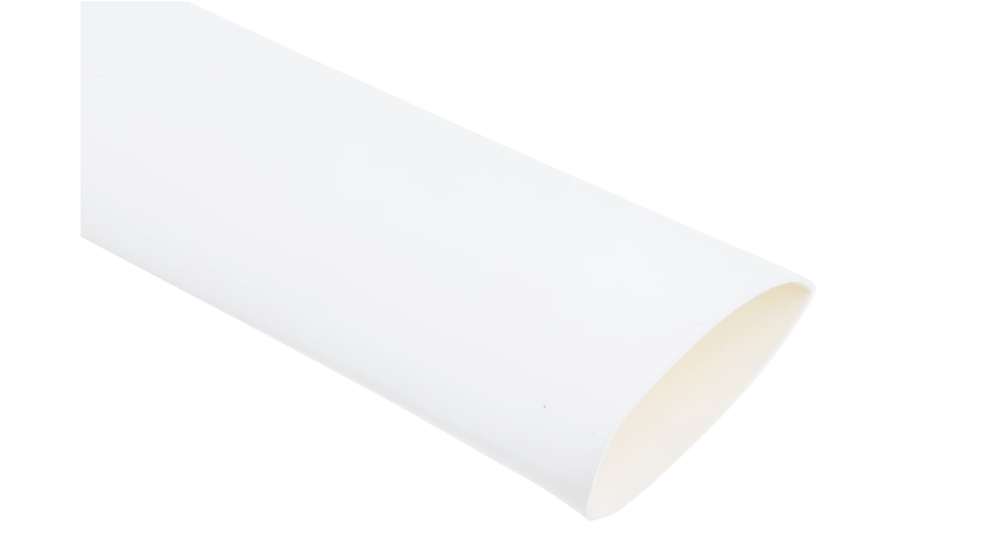 Gaine thermorétractable RS PRO, Dia. 19.1mm Blanc rétreint 2:1, 1.2m