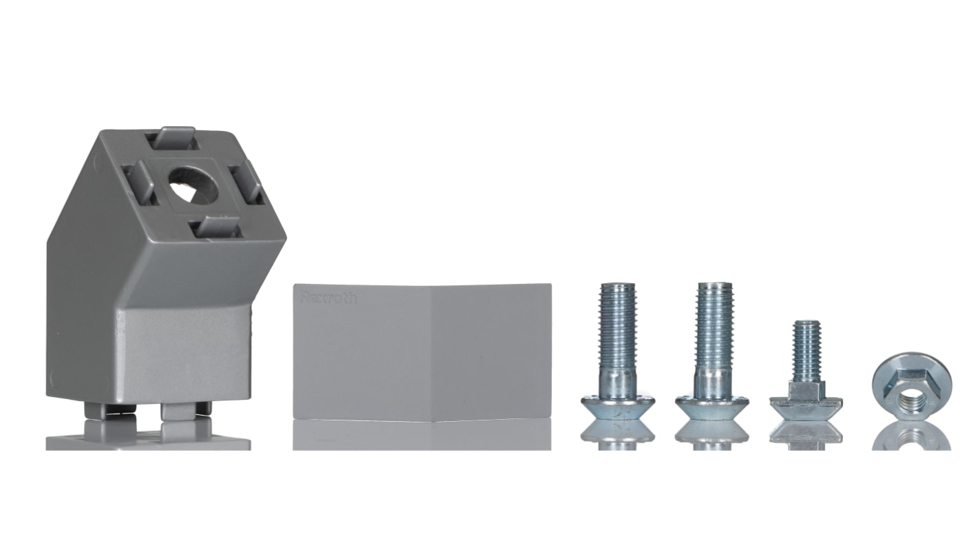 Bosch Rexroth 45° Connector Connecting Component, Strut Profile 40 x 40 mm, Groove Size 10mm