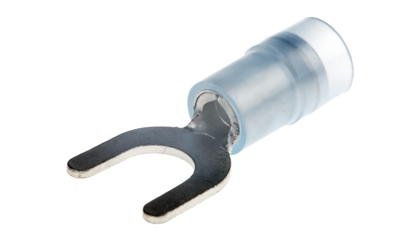 Cosse à fourche à sertir RS PRO Isolé, Bleu 14AWG 2.5mm² 16AWG 1.5mm²