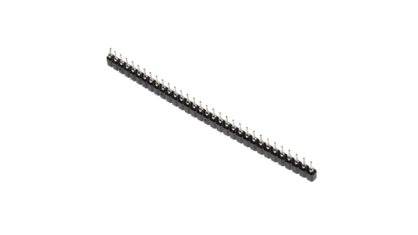 Winslow Straight Through Hole Mount Socket Strip, 32-Contact, 1-Row, 2.54mm Pitch, Solder Termination