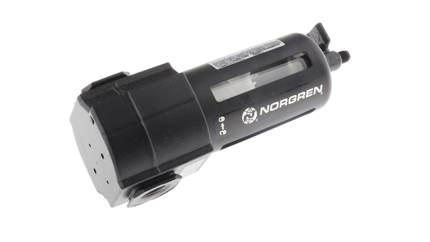 Norgren F74G 40μm Pneumatik-Filter, manuell, Anschluss G1/2, 10bar max.