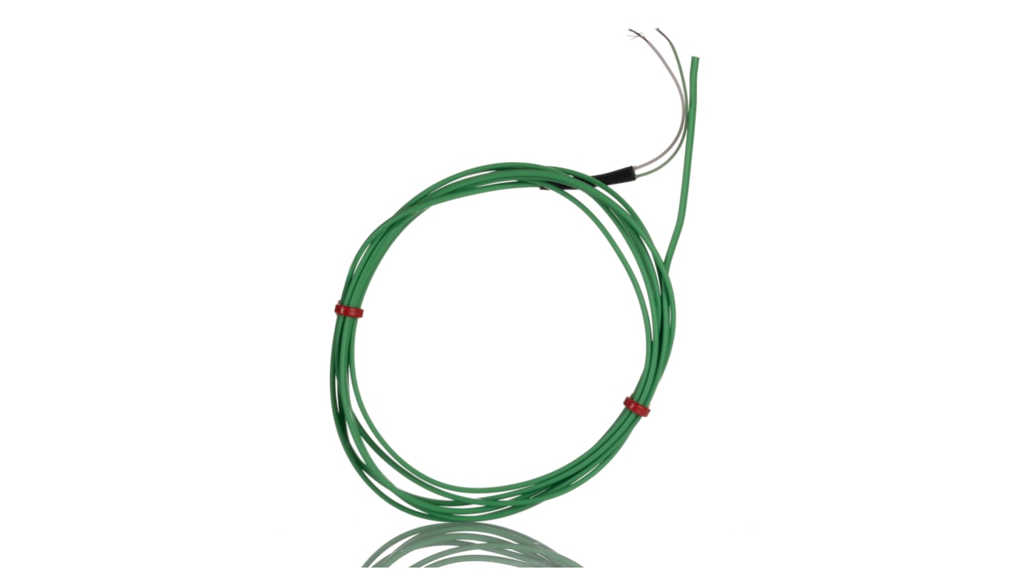 Thermocouple scellé hermétiquement RS PRO type K Ø 7/0.2mm, L 2m, +260°C max à Raccord dénudé