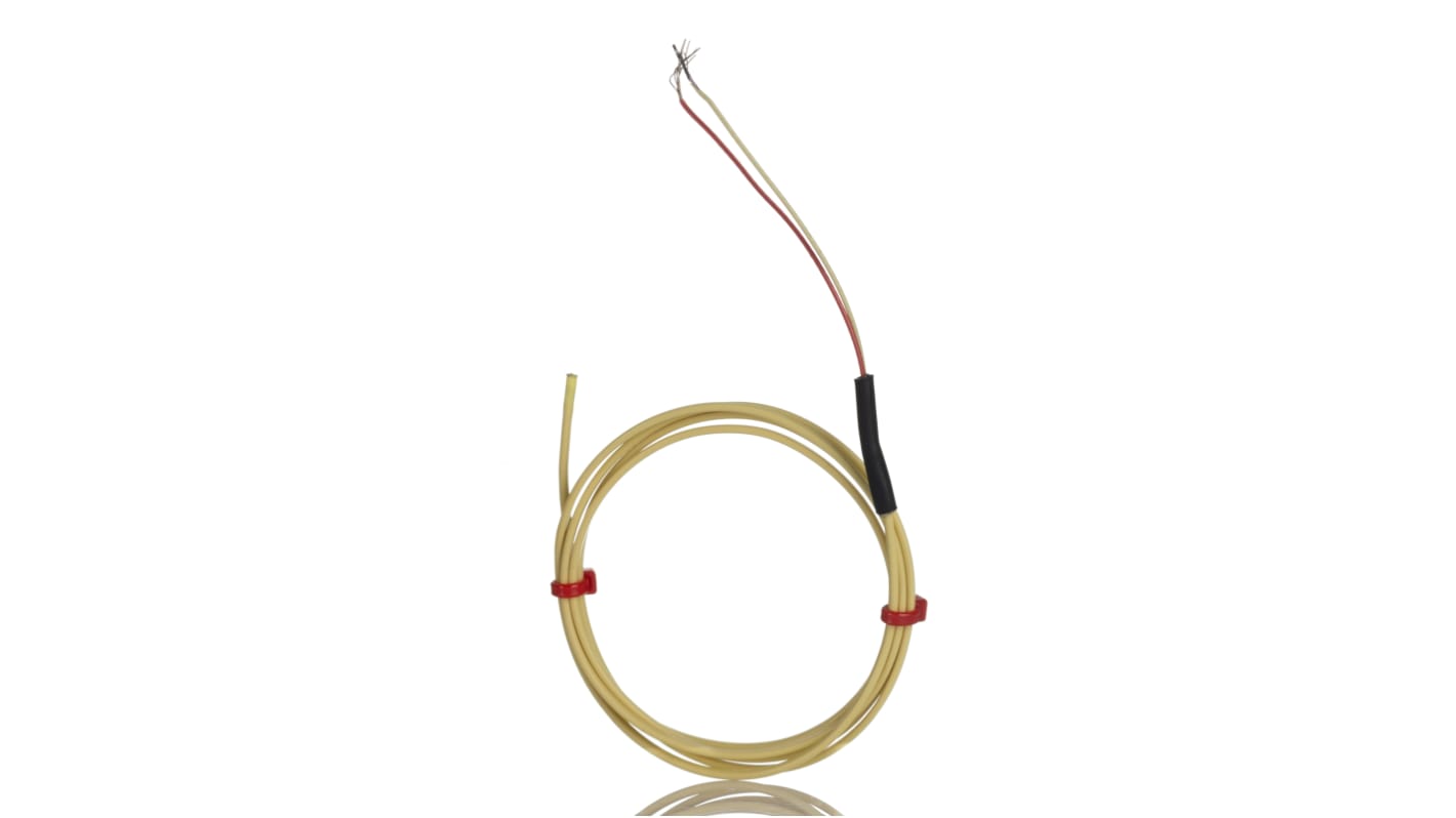 Thermocouple scellé hermétiquement RS PRO type K Ø 7/0.2mm, L 1m, +260°C max à Raccord dénudé