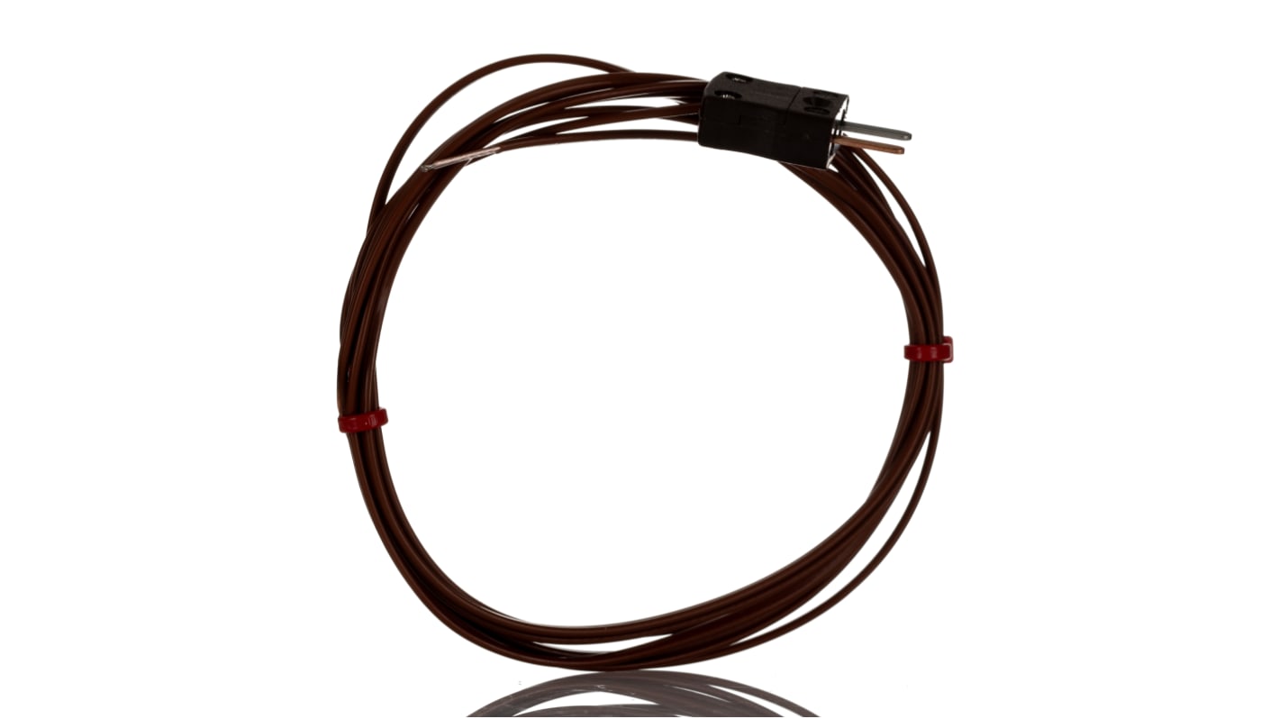RS PRO Type T Hermetically Sealed Thermocouple 2m Length, 7/0.2mm Diameter, -75°C → +260°C