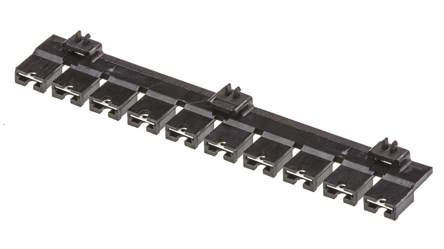 Molex Shunt, Hun, Lige, Åben top, Sort, 2-Polet, 1 Række 2.54mm, deling 90059, C-Grid