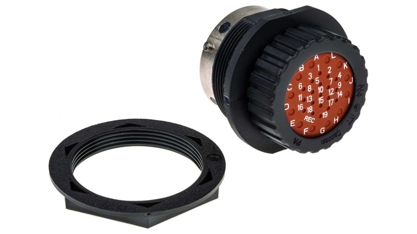 Conector circular ITT Cannon hembra serie Trident Neptune de 31 vías macho, Montaje en Panel, IP67