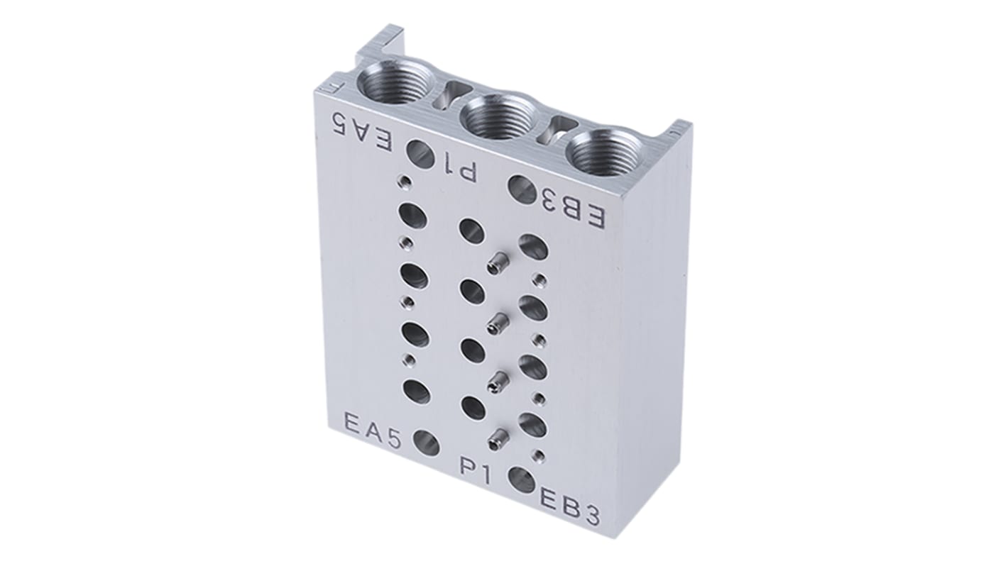 SMC Serie SS5Y Ventilverteiler, 4-Stationen, Anschluss G1/8