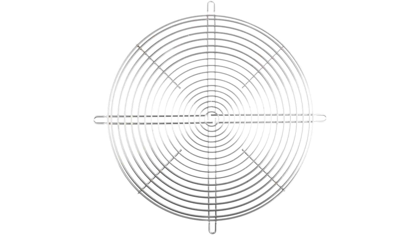 Rejilla para ventilador de 250mm ebm-papst de Recubrimiento de polvo de acero, dim. ext. 295 x 295mm, dist. entre ejes