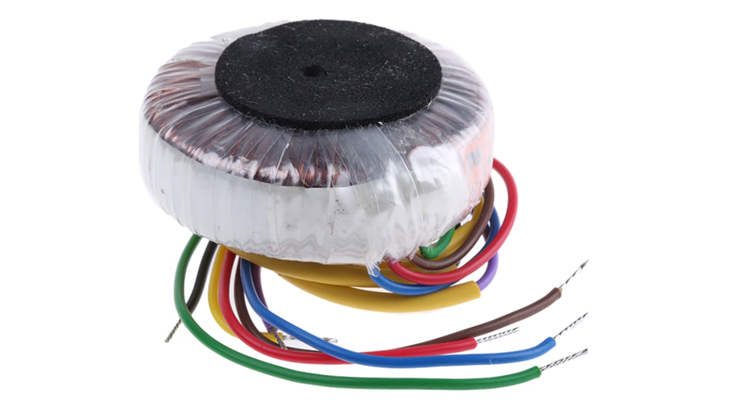 Transformador toroidal Nuvotem Talema, 60021, Tensión 2 x 9V ac, Potencia 5VA, 2 salidas