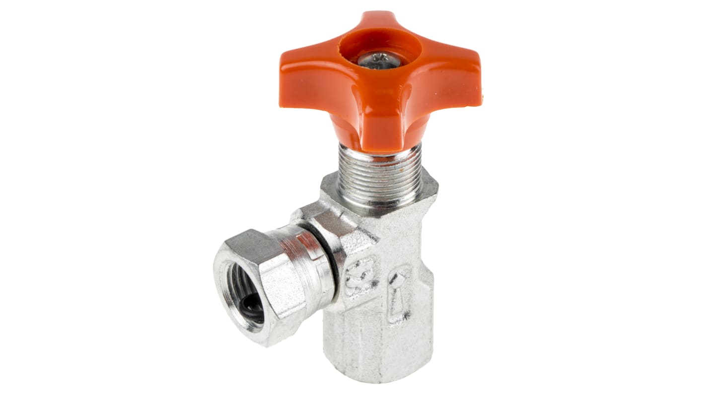 RS PRO Hydraulic Pressure Gauge Isolation Valve, G 1/4 Female RS
