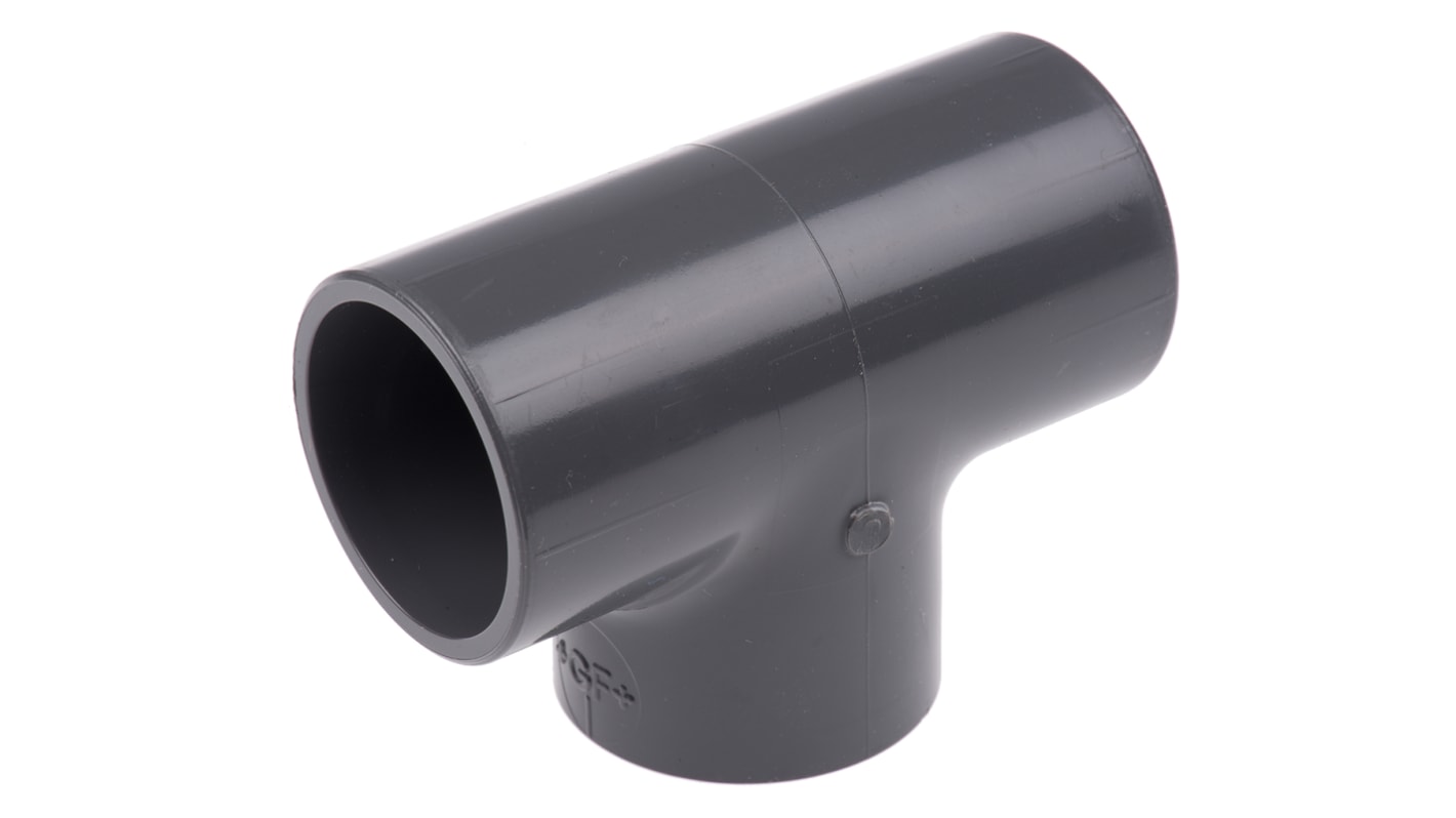 721200108 | Georg Fischer 90° Equal Tee PVC Pipe Fitting, 32mm | RS