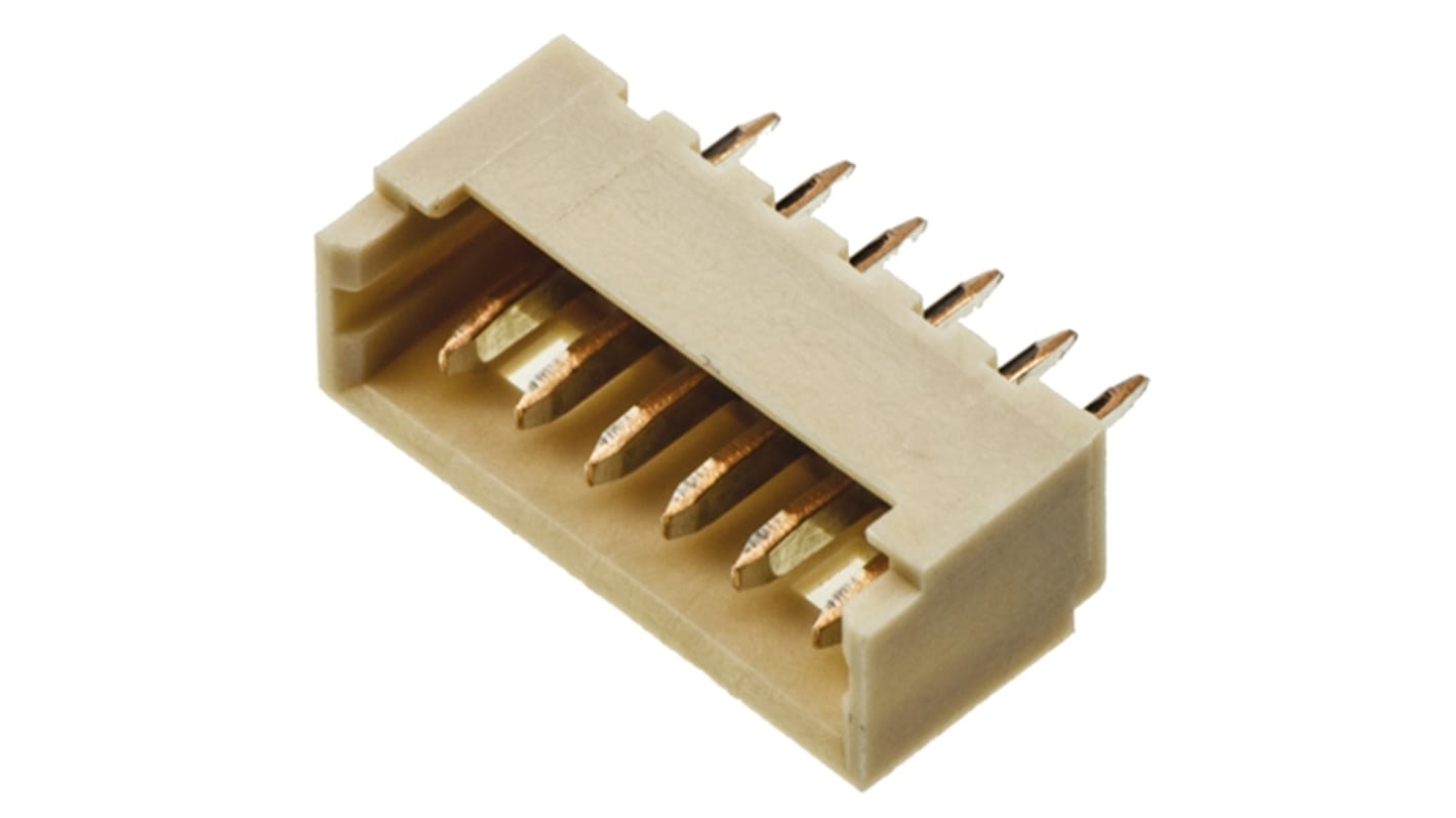 Conector macho para PCB Molex serie PicoBlade de 6 vías, 1 fila, paso 1.25mm, para soldar, Montaje en orificio pasante