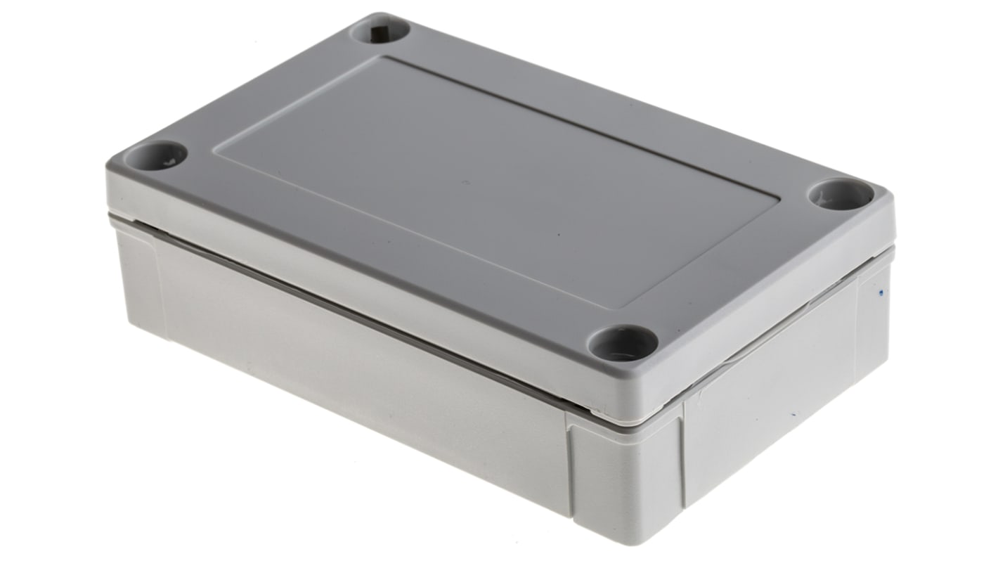 Fibox MNX Series Grey Polycarbonate Enclosure, IP66, IP67, Grey Lid, 130 x 80 x 35mm