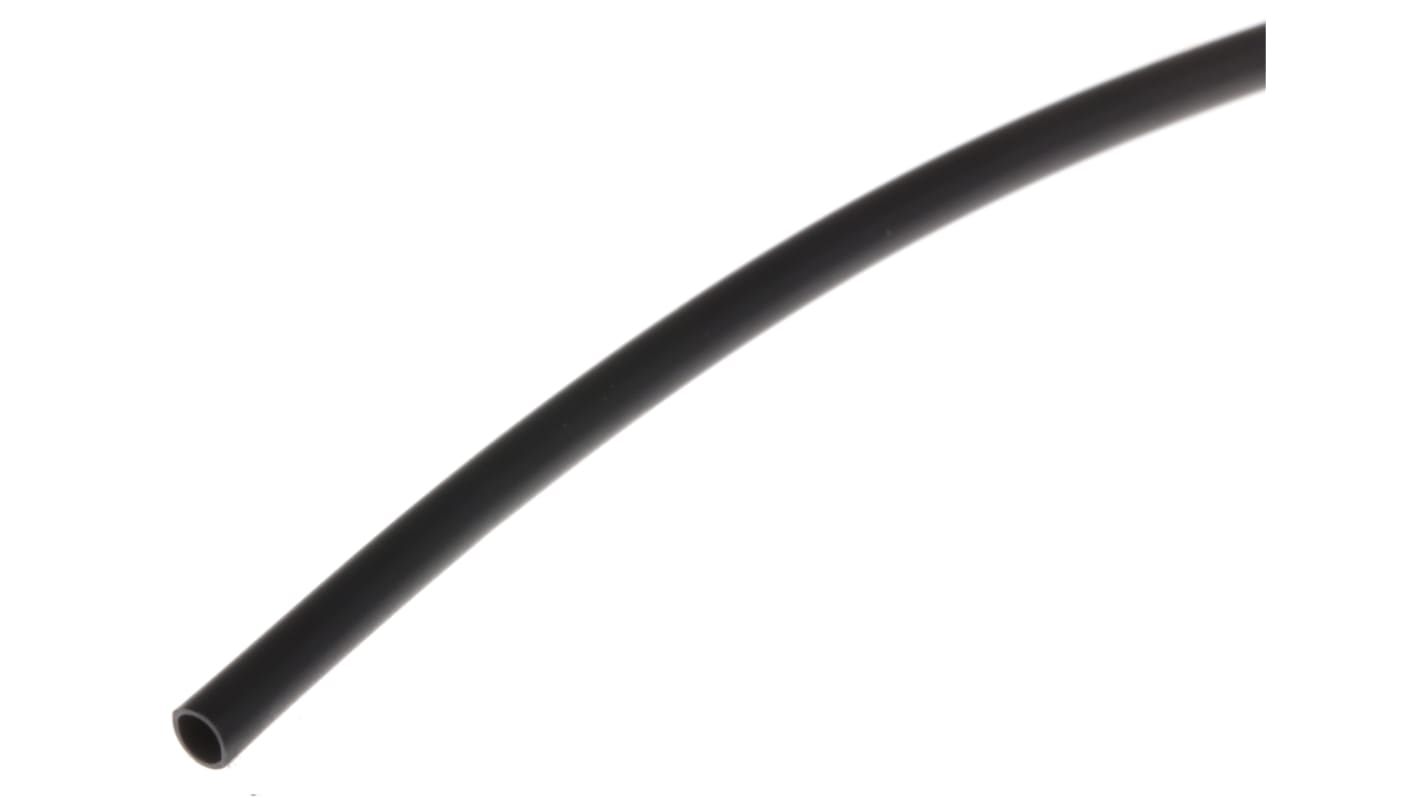 RS PRO Halogen Free Heat Shrink Tubing, Black 1.5mm Sleeve Dia. x 1.2m Length 3:1 Ratio