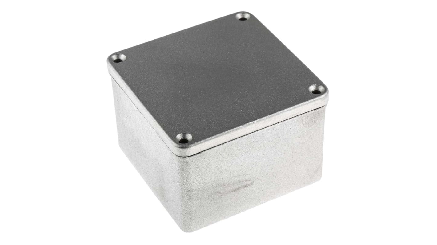 Caja RS PRO de Aluminio Presofundido Plateado, 73 x 102 x 102mm, IP65