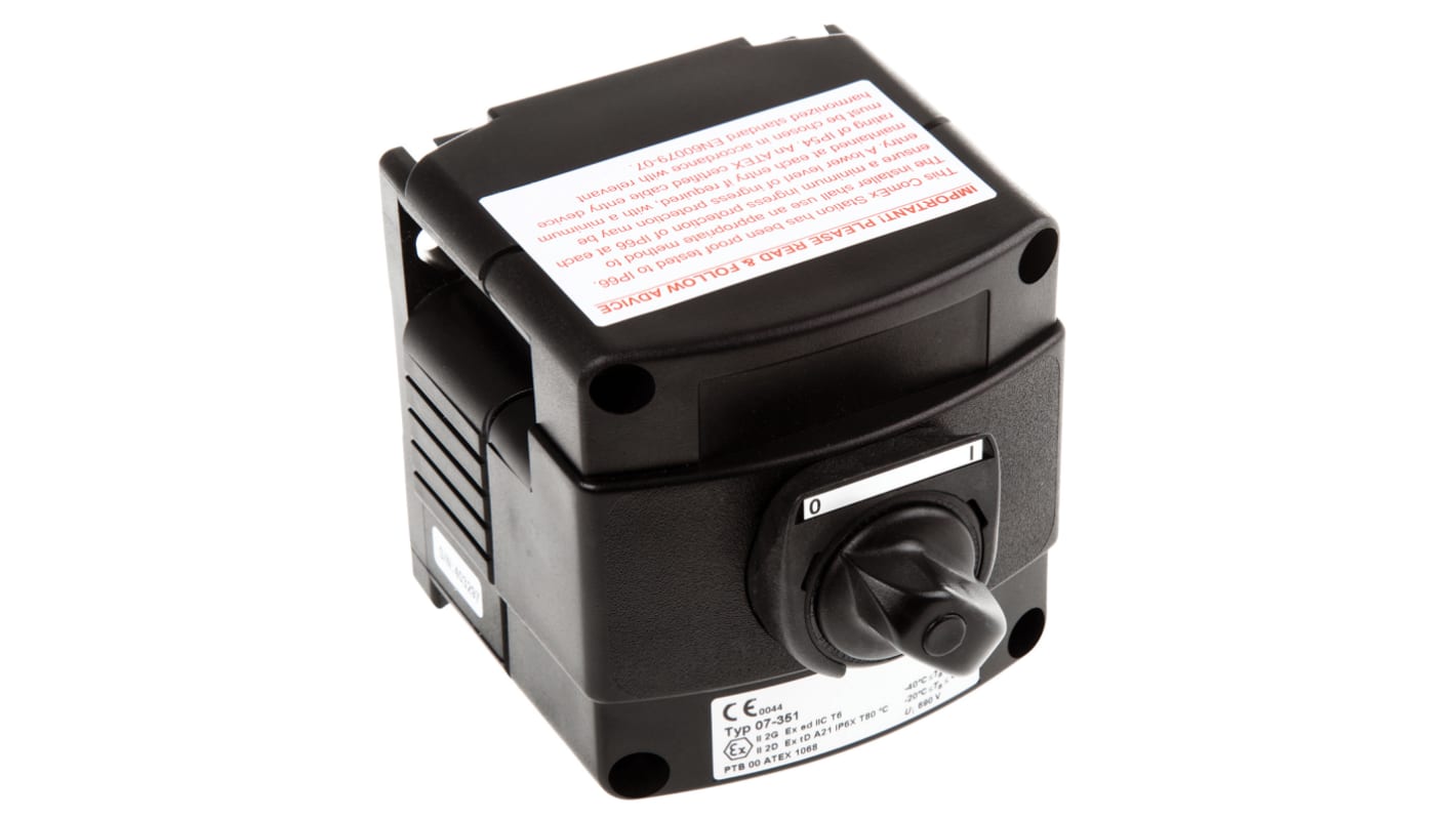 Bartec Latching Control Station Switch - 2NO, IP66, IP67