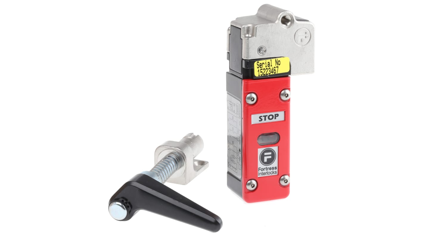AMSTOP024 Fortress Safety Interlock Switch, 2NC/1NO, Key Actuator