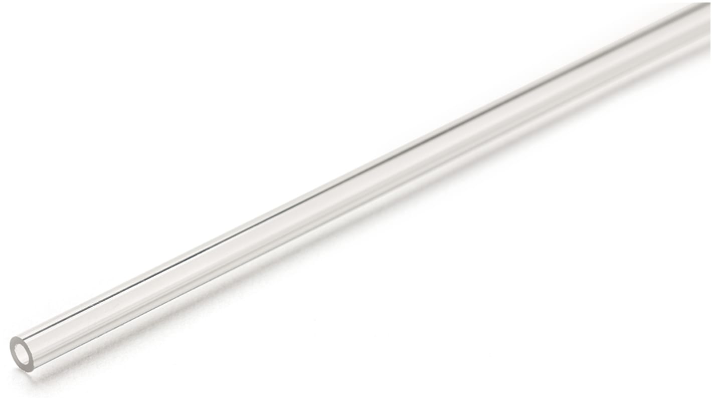 RS PRO Clear Round Acrylic Tube, 1m x 25mm OD x 19mm ID