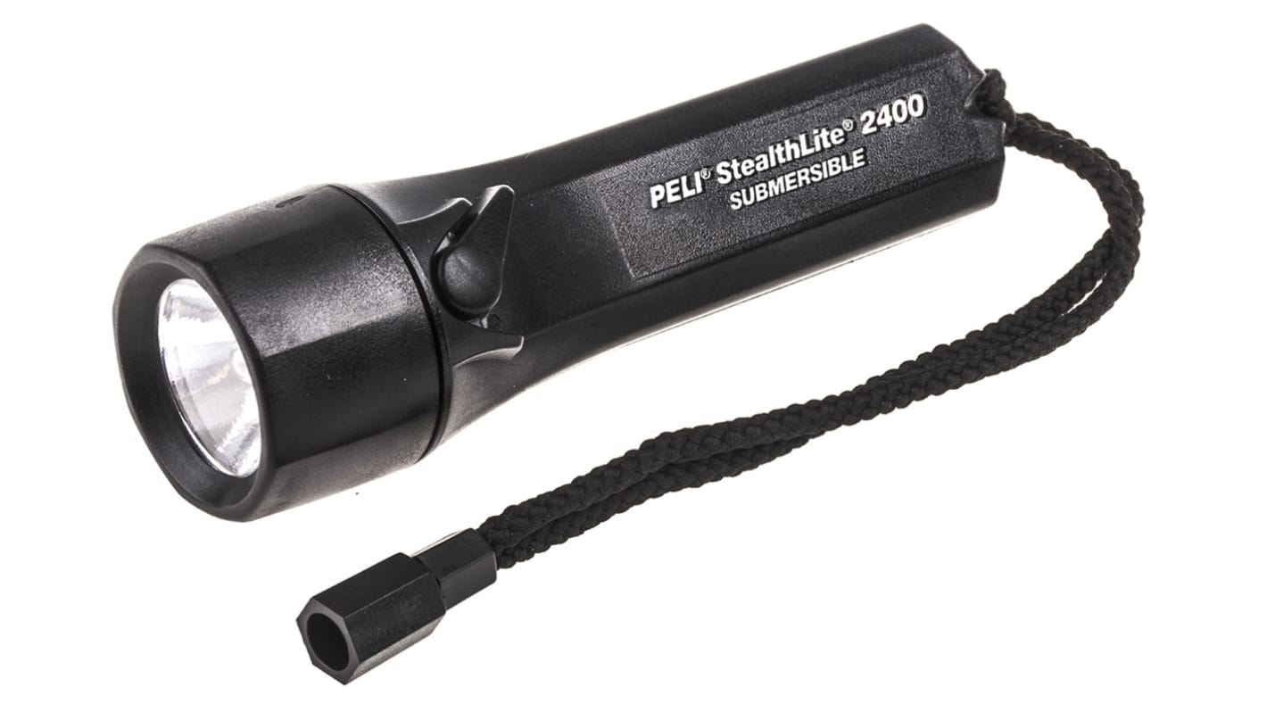 Peli StealthLite Taschenlampe Xenon Schwarz im Plastik-Gehäuse, 45 lm / 125 m