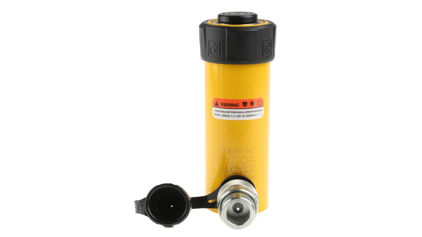 Cilindro hidráulico para uso general Enerpac, RC104 acción única, 10t, 105mm