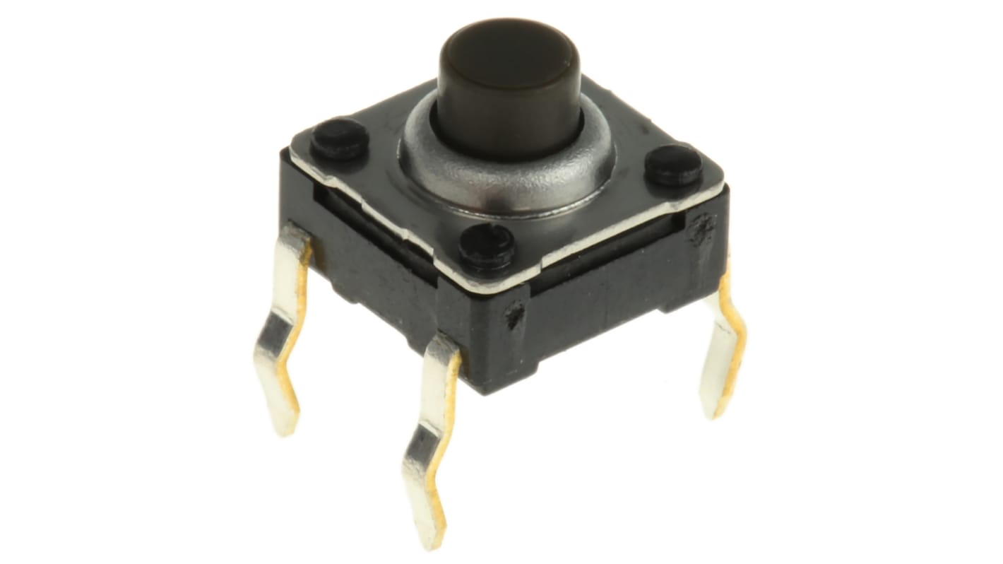 Tact Switch, SPST 50 mA @ 12 V ac