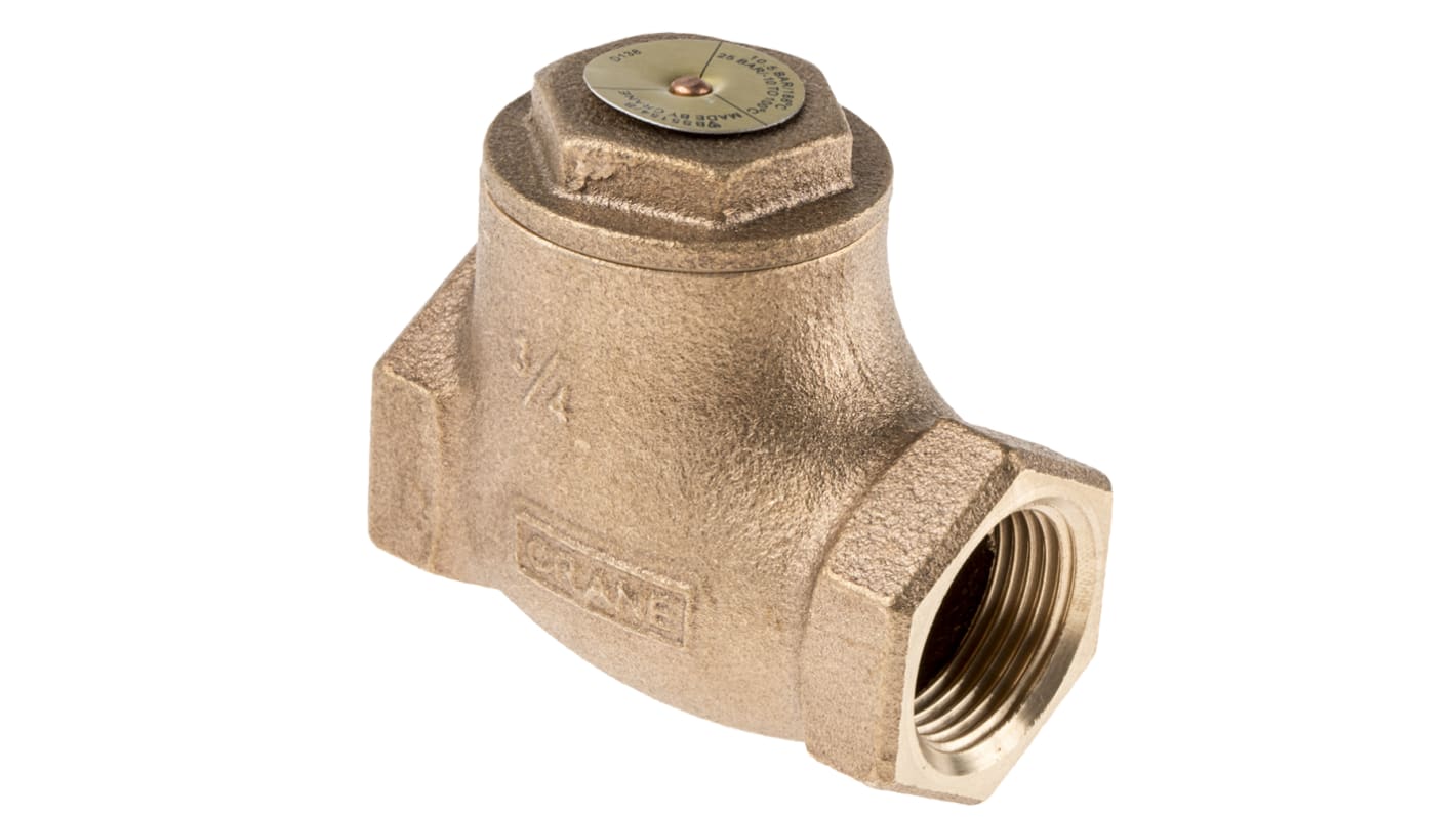 RS PRO Bronze Single Check Valve, BSPT 3/4in, 25 bar