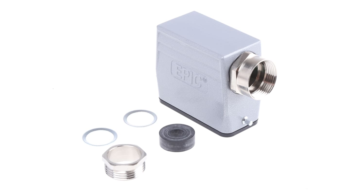 Conector de potencia Epic Contact H-A Hembra a Macho de 10 vías, 440 V, 10A, con rosca PG16