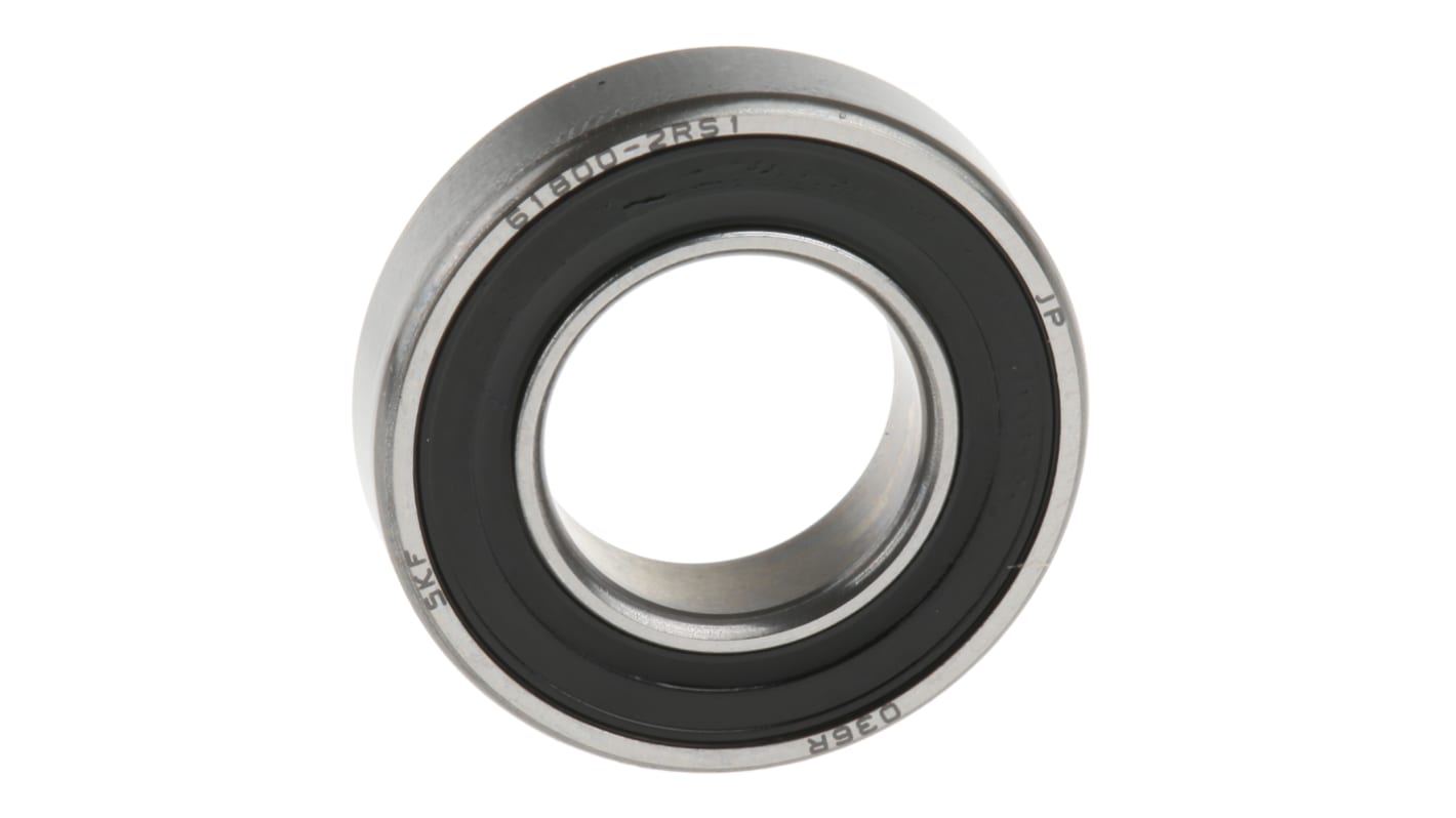SKF 61800-2RS1 Single Row Deep Groove Ball Bearing- Both Sides Sealed 10mm I.D, 19mm O.D