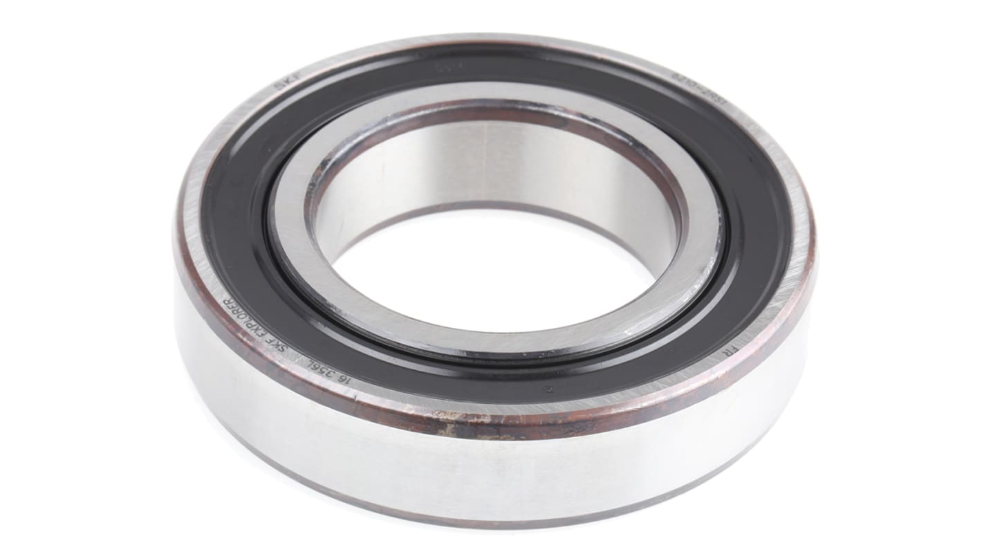 SKF 6210-2RS1 Single Row Deep Groove Ball Bearing- Both Sides Sealed 50mm I.D, 90mm O.D