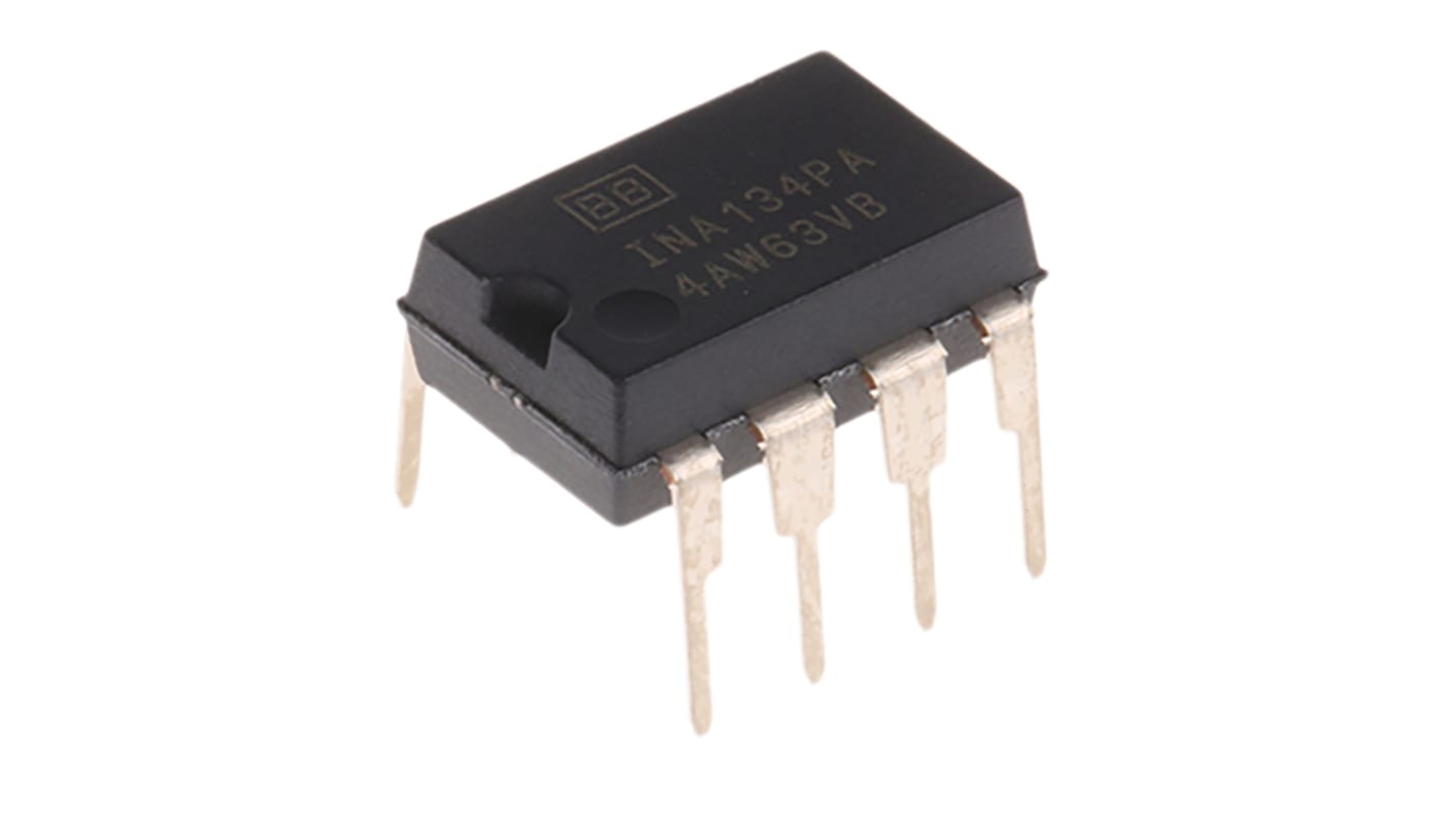 Texas Instruments INA134PA Differential Line Receiver, 8-Pin PDIP