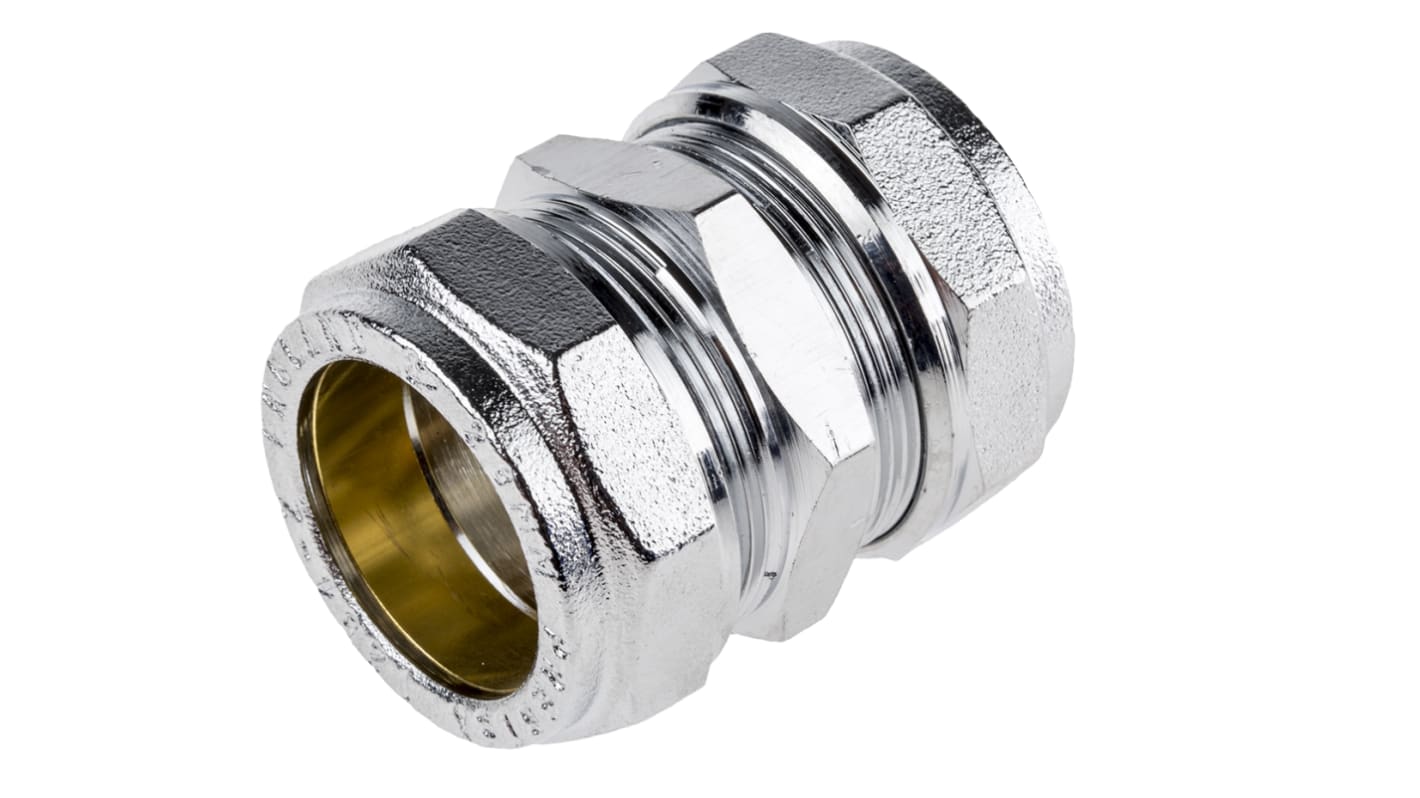 RS PRO Brass Compression Fitting, Straight Coupler