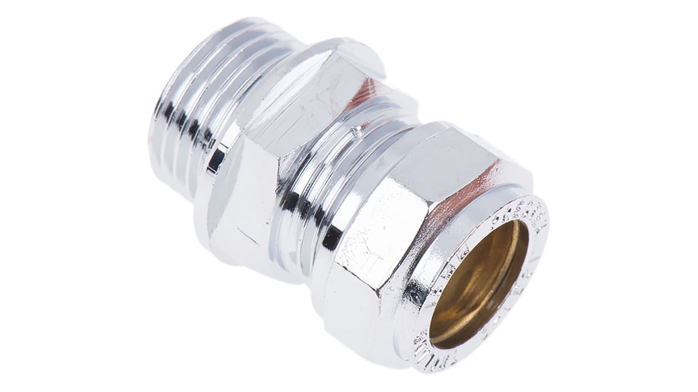 RS PRO Brass Compression Fitting, Straight Coupler