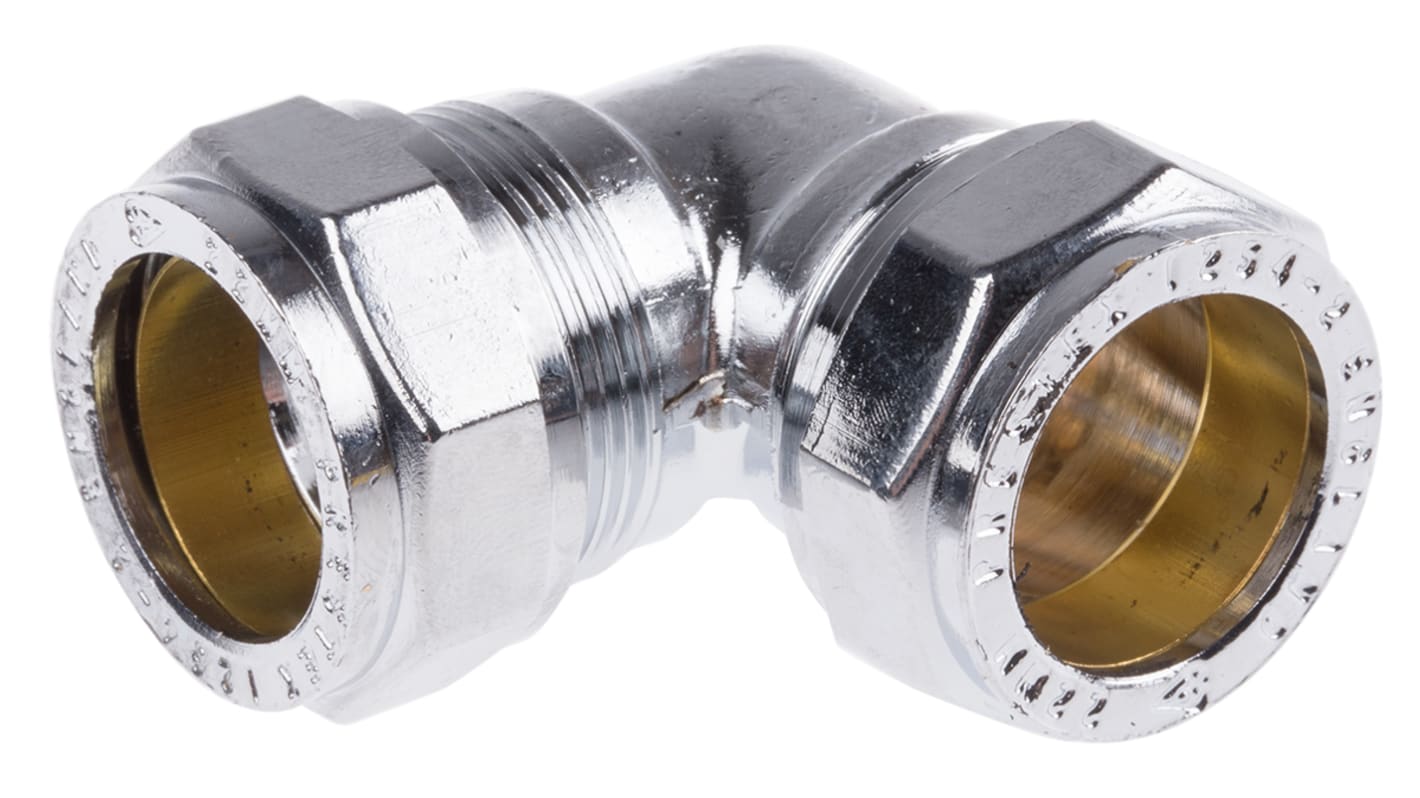 RS PRO Brass Compression Fitting, Elbow Coupler RS