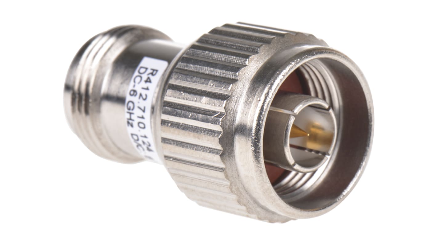 Atenuador de RF Radiall R412710124, 50Ω, Conector Macho N a Conector Hembra N 0.5 dB, 10 dB, DC → 6GHz