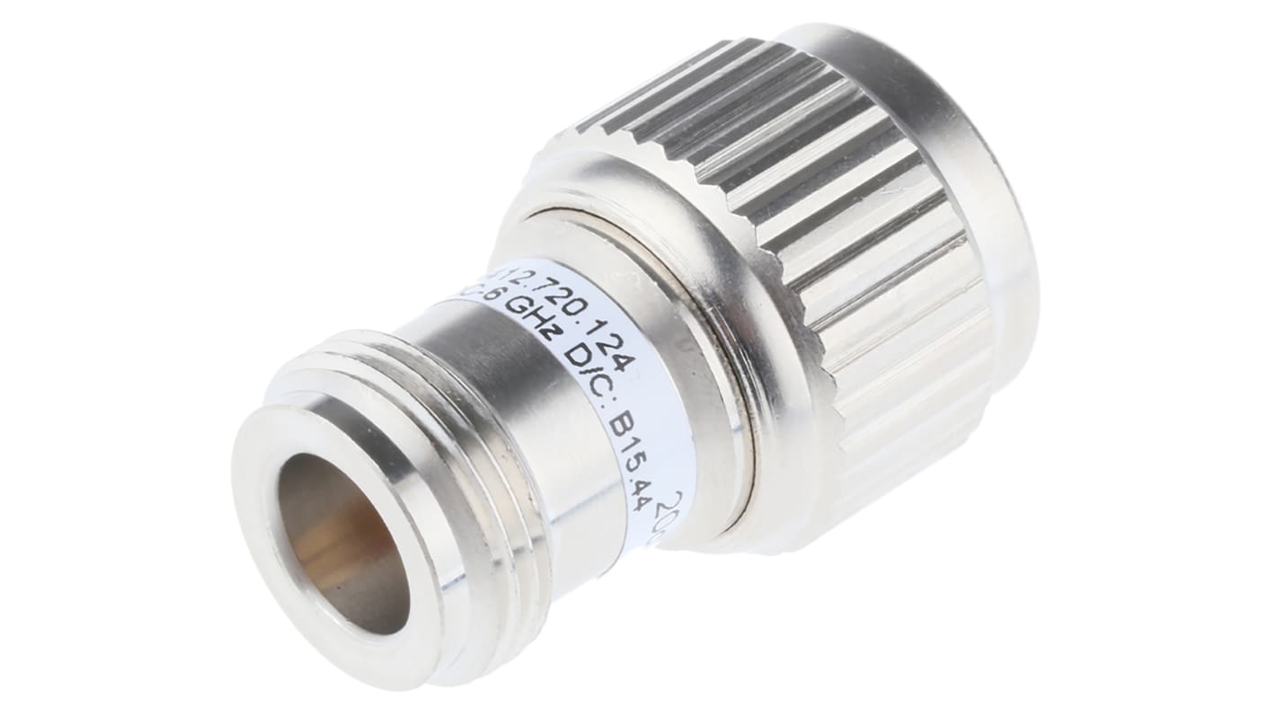 Radiall HF Dämpfungsglied, N Stecker - N Buchse, 20dB, 50Ω, 6GHz, Abgewinkelt