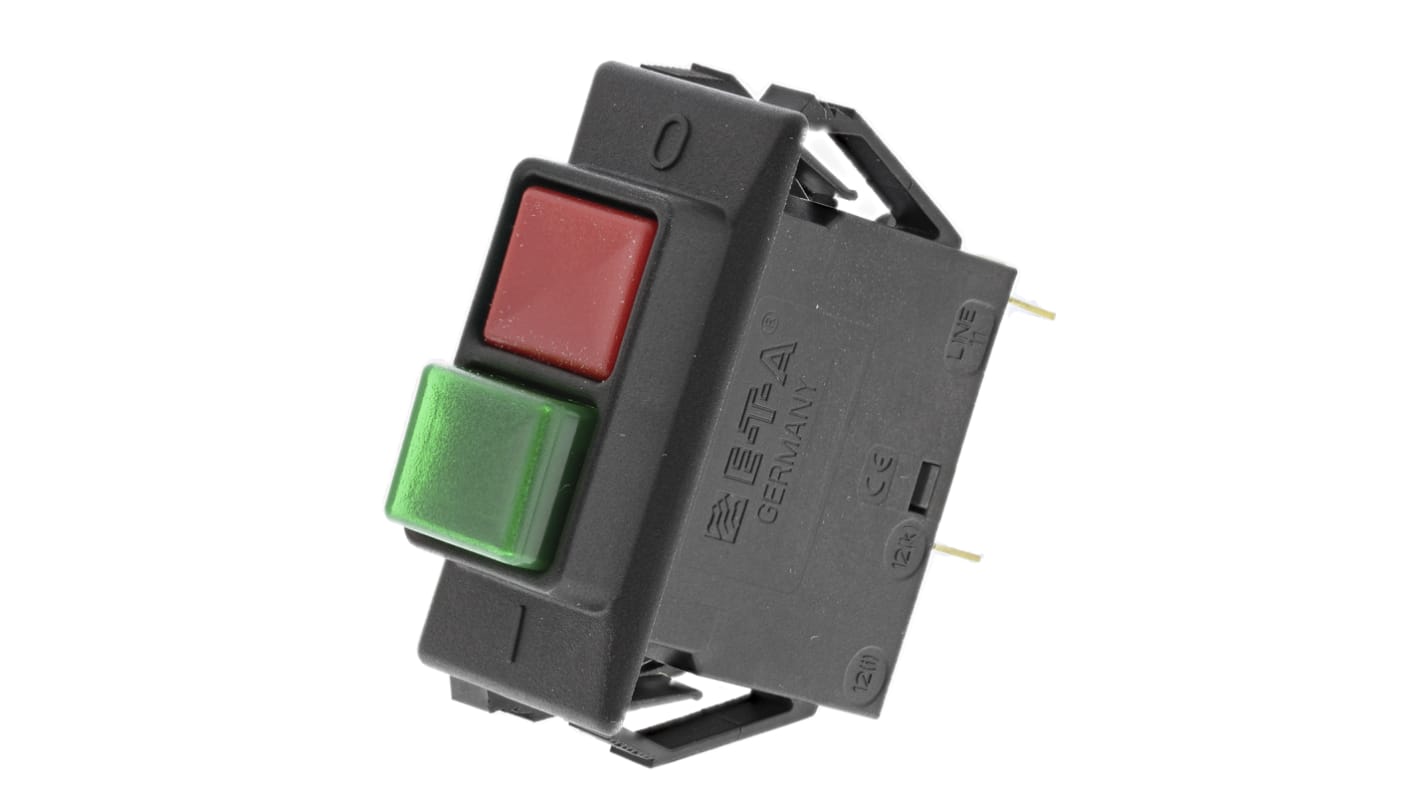 ETA Thermal Circuit Breaker - 3120 2 Pole 250V Voltage Rating Snap In, 15A Current Rating