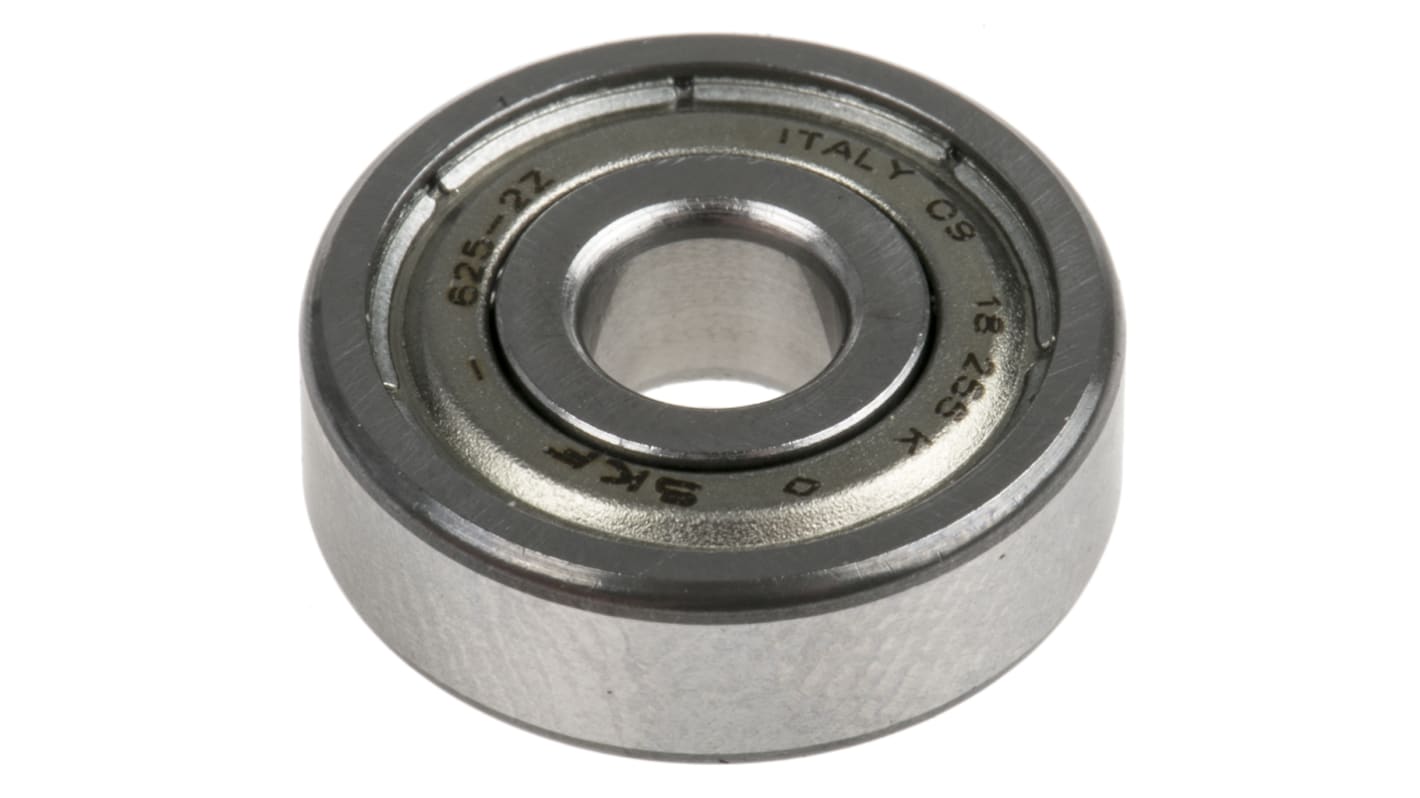 SKF 625-2Z Single Row Deep Groove Ball Bearing- Both Sides Shielded 5mm I.D, 16mm O.D