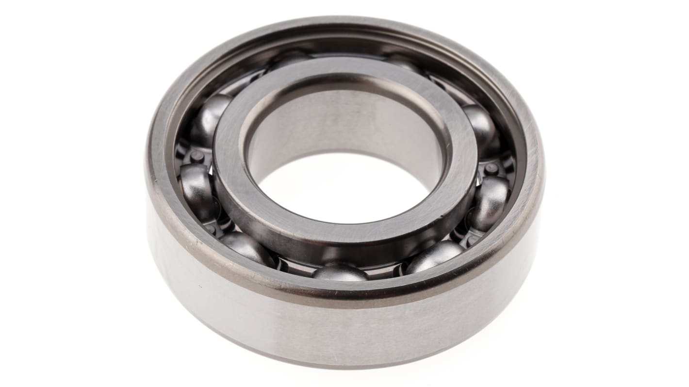 SKF Enradet dyb not sporkugleleje Kugleleje, 25mm I.D., 52mm U.D., Løbering bredde: 15mm