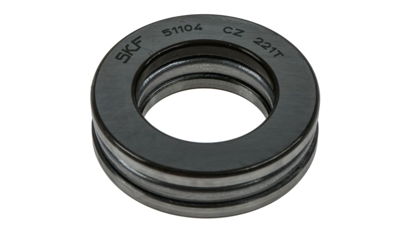 Rodamiento de bolas Rodamiento axial de bolas SKF de Acero, Ø int. 20mm, Ø ext. 35mm, ancho 10mm