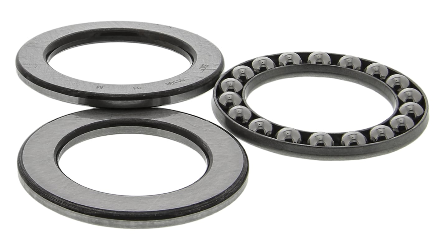 5 Cuscinetti A Sfere Assiali 15x28x9 Mm - In Acciaio Per Cuscinetti, Modello 51102, Per Applicazioni Industriali