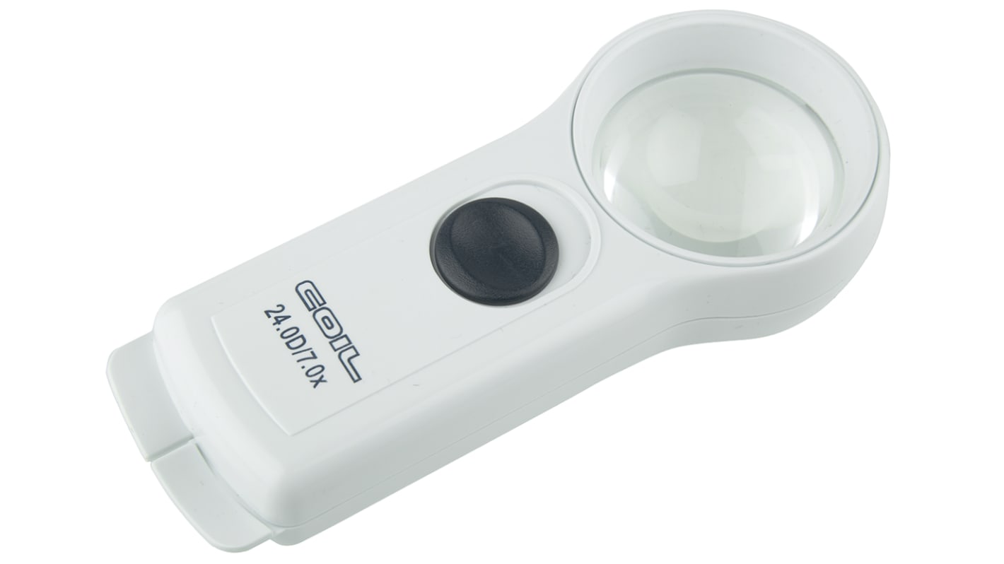 Coil Illuminated Magnifier, 7X x Magnification, 45mm Diameter