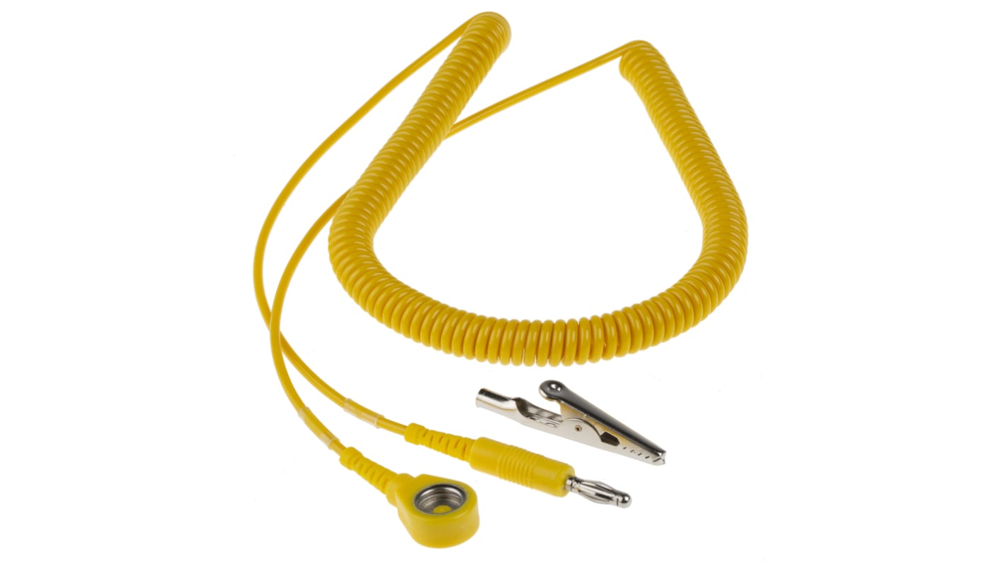 RS PRO ESD Grounding Cord With 10 mm Socket