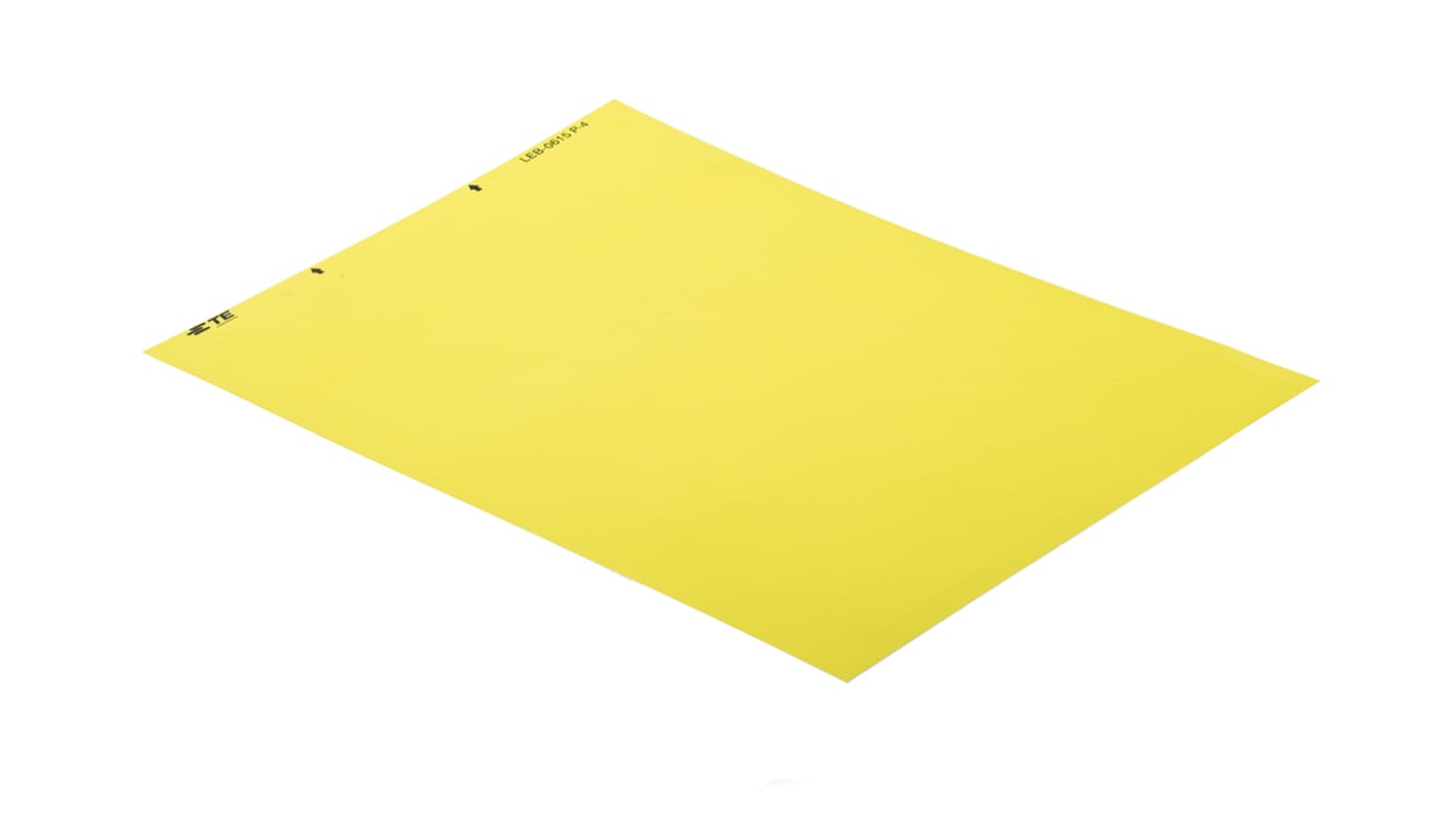 Idento Yellow Adhesive Electrical and Electronic Blank Adhesive Label, Pack of 528