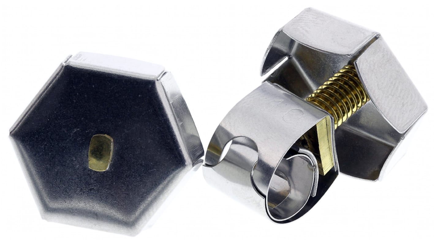 Unex Brass (Bolt), Stainless Steel Thumb Hex Unex, 11mm Band Width, 7.4 → 10mm ID