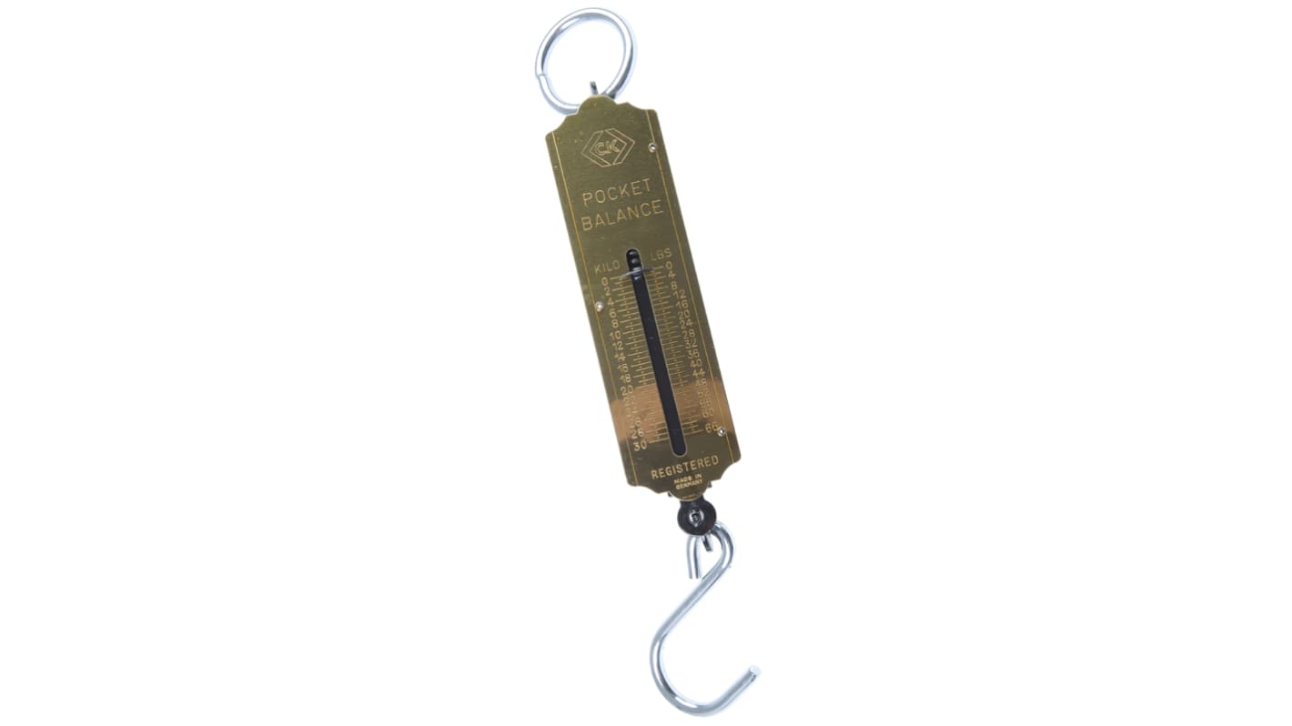 CK Spring Balance, 0.5 kg Resolution, Imperial Scale, Metric Scale, 30kg Weight Capacity, With DKD Calibration